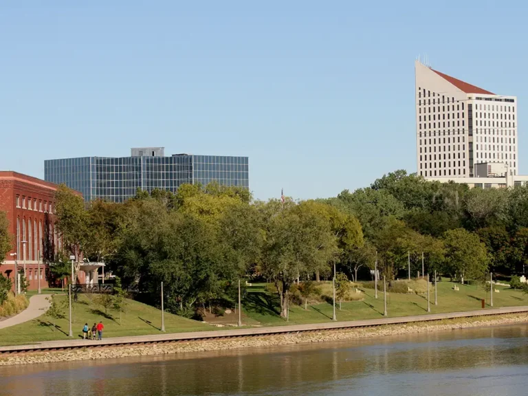 River with Buildings on far bank